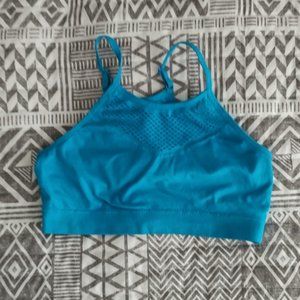 Hawaiian ocean color sports bra size S